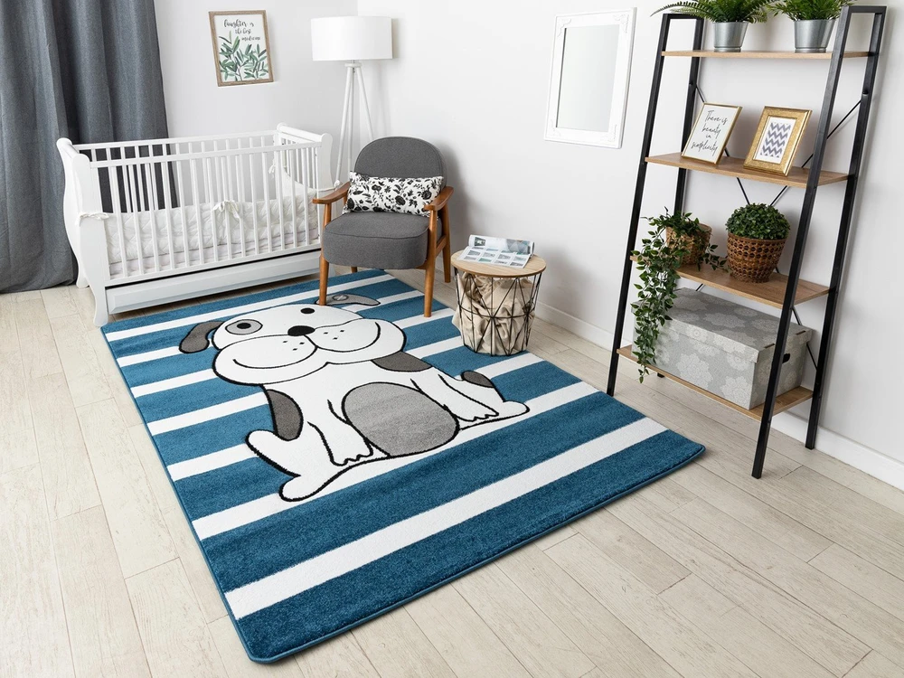 Kilimas 160 × 220 cm PUPPY Mėlynas