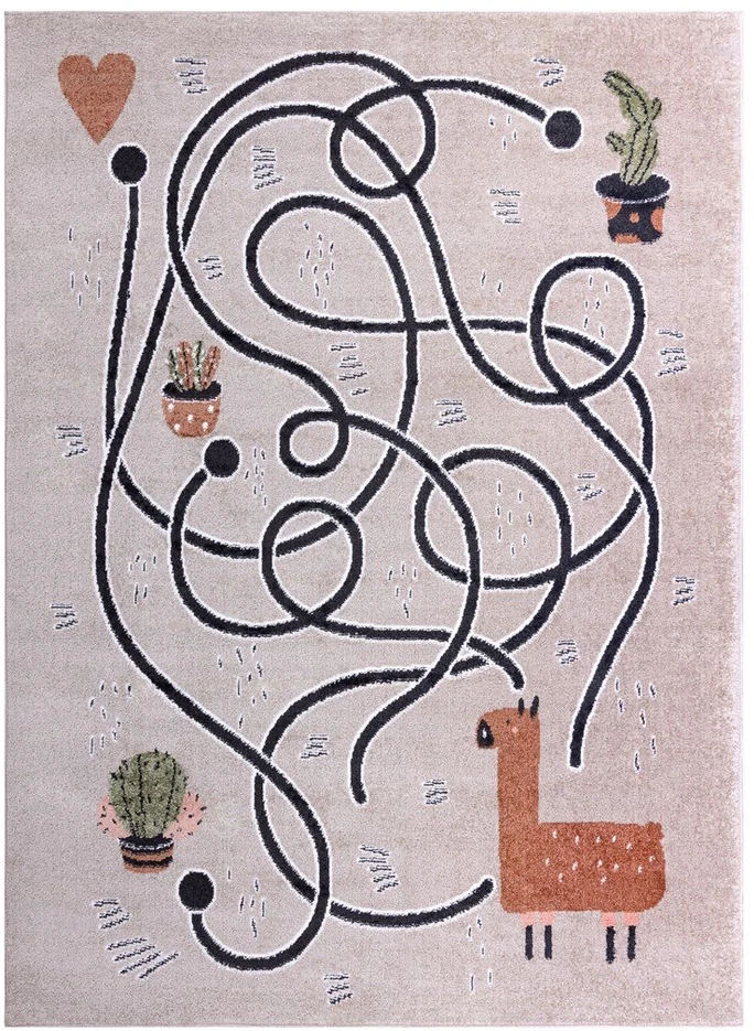 Kilimas 160 × 220 cm, smėlio spalvos BEO GAME