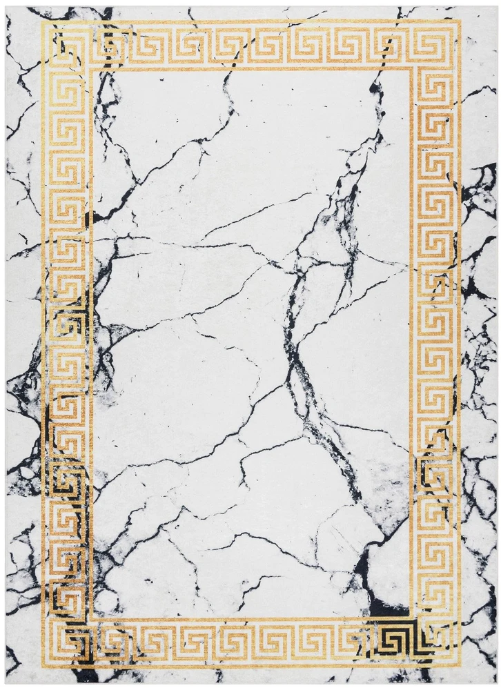 Kilimas 160×220 balta–auksinė ARLEN