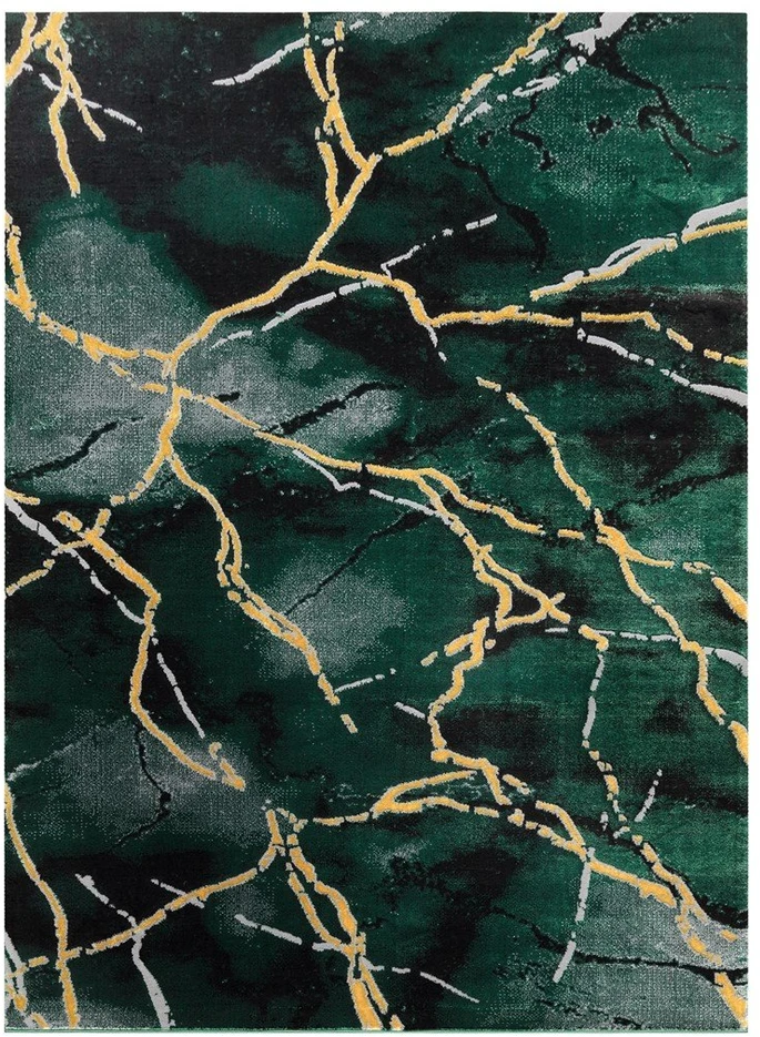 Kilimas 80 × 150 cm (80x150), tamsiai žalios spalvos ESTEMA