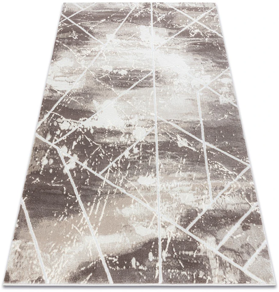 Kilimas 80 × 150 cm, kreminės ir baltos spalvos IONA