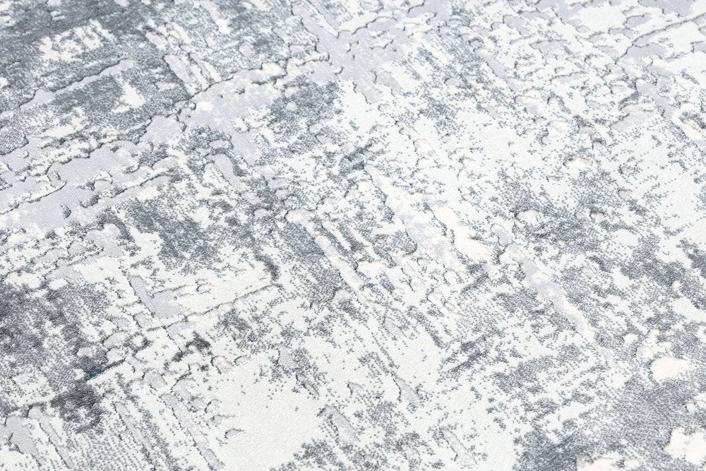 Kilimas 80 × 150 cm, kreminės ir pilkos spalvos IONA