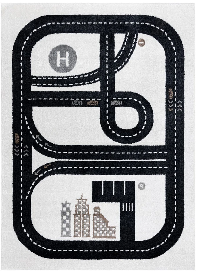 Kilimas 80 × 150 cm, kreminės spalvos BEO TRACK