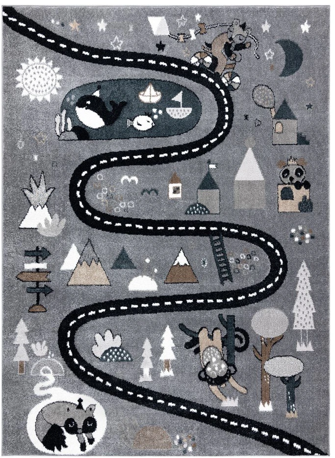 Kilimas 80 × 150 cm, pilkos spalvos BEO ROUTE
