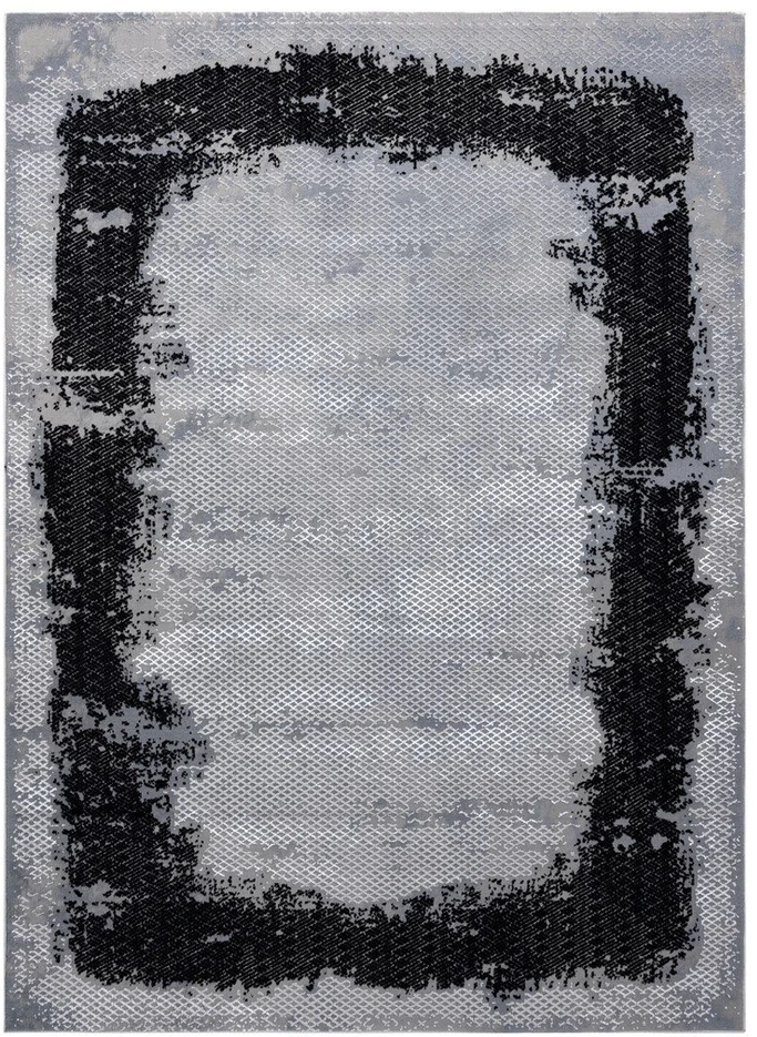 Kilimas 80 × 150 cm, pilkos spalvos IONA FRAME