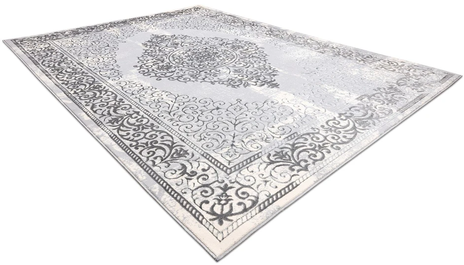 Kilimas 80 × 150 cm, pilkos spalvos IONA ROSETTE