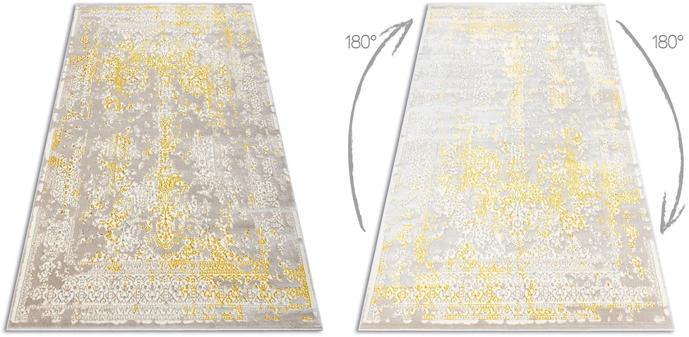 Kilimas 80 × 150 cm, smėlio ir auksinės spalvos IONA