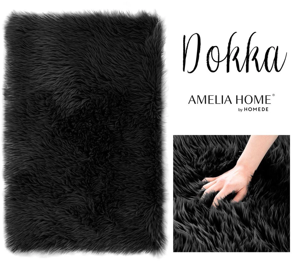 AmeliaHome Kilimas AH dokka nonslip juodas 75x120