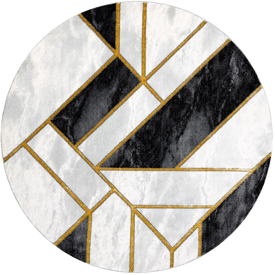 Kilimas MARBLE3, juodos ir auksinės spalvos ESTEMA