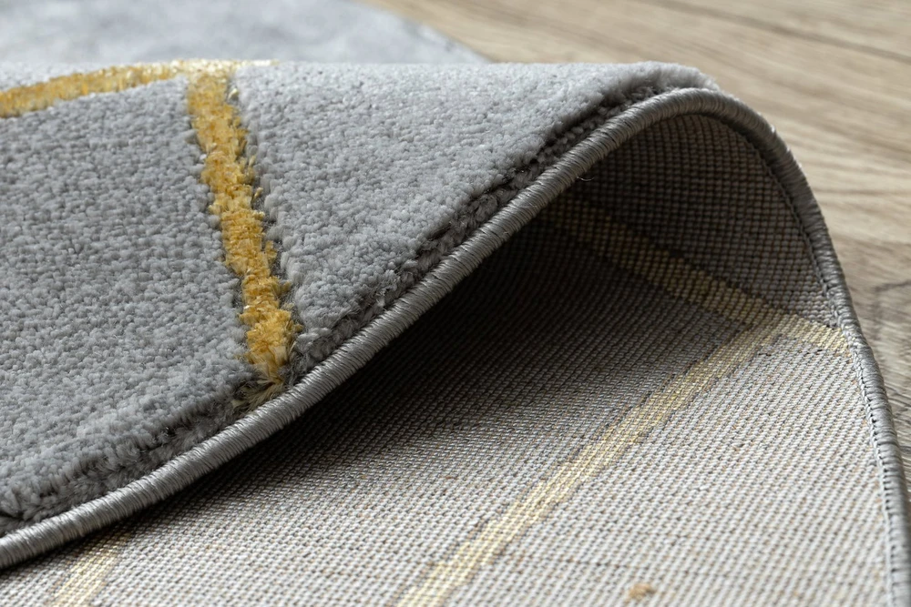 Kilimas pilkos spalvos su aukso detalėmis ESTEMA Marble2