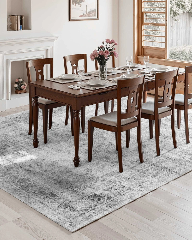 VEVOR Didelis kilimas 274 x 365 cm pilkas