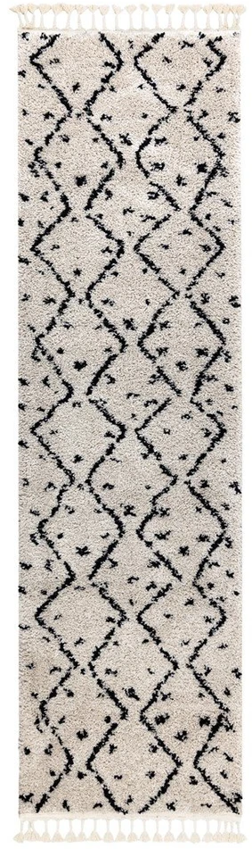 Kilimas Zigzak 60 × 250 cm, kreminės spalvos WELBEN