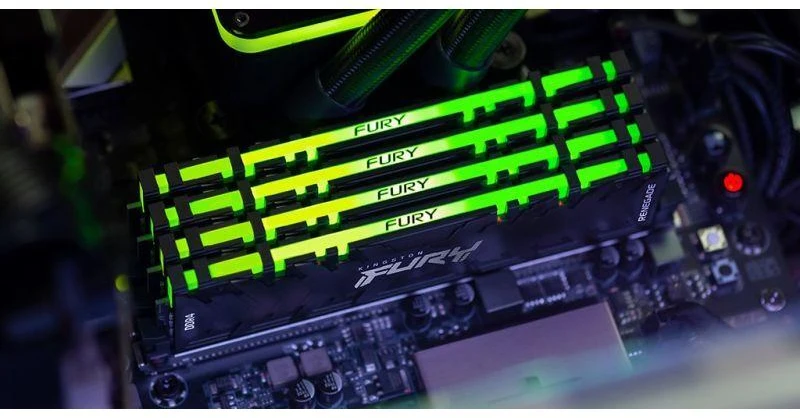 RAM „Kingston KF440C19RB2AK2/16“ 16 GB 4000 MT/s DDR4 CL19 DIMM (2 vnt. rinkinys) FURY Renegade RGB | „Kingston“