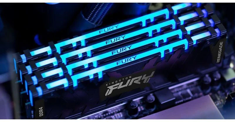 RAM „Kingston KF440C19RB2AK2/16“ 16 GB 4000 MT/s DDR4 CL19 DIMM (2 vnt. rinkinys) FURY Renegade RGB | „Kingston“