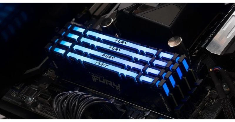 RAM „Kingston KF440C19RB2AK2/16“ 16 GB 4000 MT/s DDR4 CL19 DIMM (2 vnt. rinkinys) FURY Renegade RGB | „Kingston“