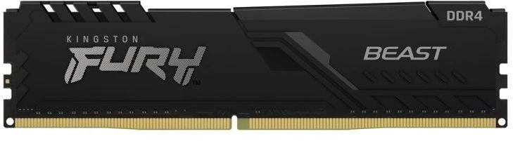 KINGSTON 32GB 3200MHz DDR4 CL16 DIMM rinkinys iš 2 1Gx8 FURY Beast Juodas