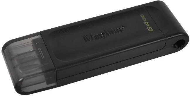Ausinės KINGSTON 64GB USB-C 3.2 Gen1 DataTraveler 70 USB atmintinė