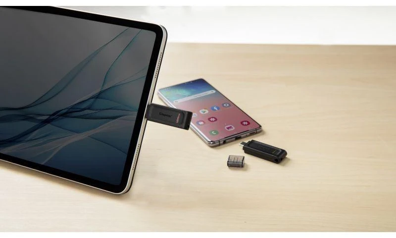 Ausinės KINGSTON 64GB USB-C 3.2 Gen1 DataTraveler 70 USB atmintinė
