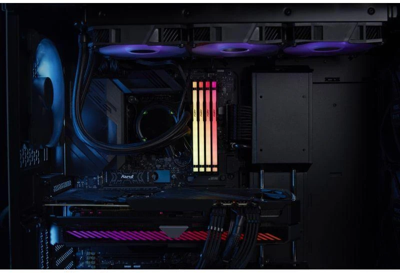 KINGSTON DDR5 32GB 6000MT/s CL30 DIMM (Komplektas iš 2) FURY Beast RGB EXPO