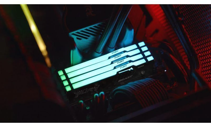KINGSTON DDR5 32GB 6000MT/s CL30 DIMM (Komplektas iš 2) FURY Beast RGB EXPO