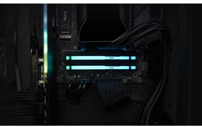 KINGSTON DDR5 32GB 6000MT/s CL30 DIMM (Komplektas iš 2) FURY Beast RGB EXPO