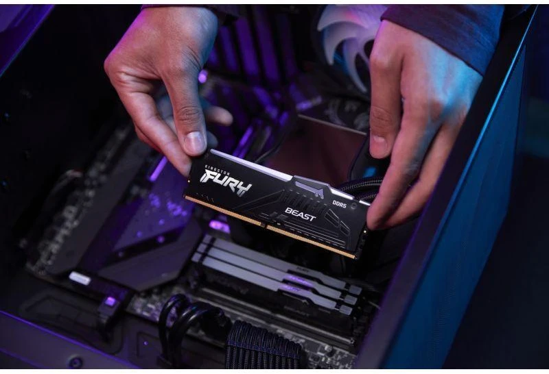 KINGSTON DDR5 32GB 6000MT/s CL30 DIMM (Komplektas iš 2) FURY Beast RGB EXPO