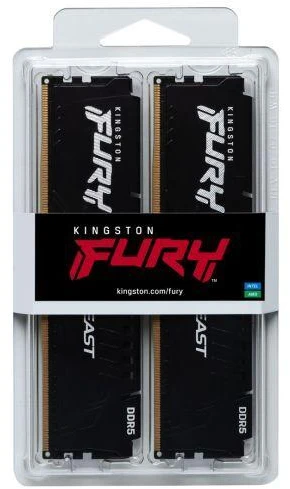 Ausinės Kingston FURY DDR5 32GB (2x16GB) 5600MHz CL40 Beast Juoda XMP