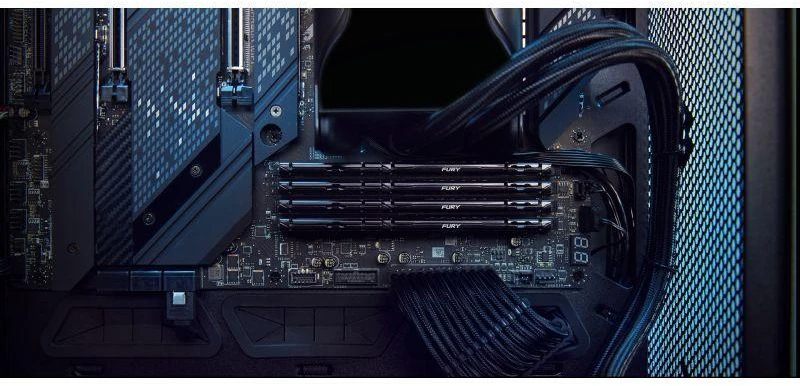 Ausinės Kingston FURY DDR5 32GB (2x16GB) 5600MHz CL40 Beast Juoda XMP