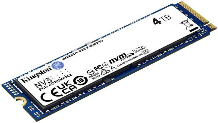 Ausinės Kingston SSD 4000 GB NV3 M.2 2280 PCIe 4.0 NVMe