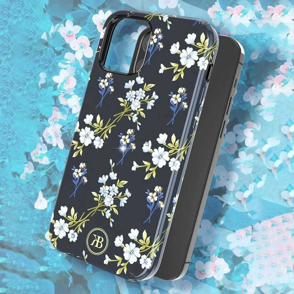Dėklas Kingxbar Blossom dekoruotas Swarovski kristalais iPhone 12 mini multicolour (Lily)