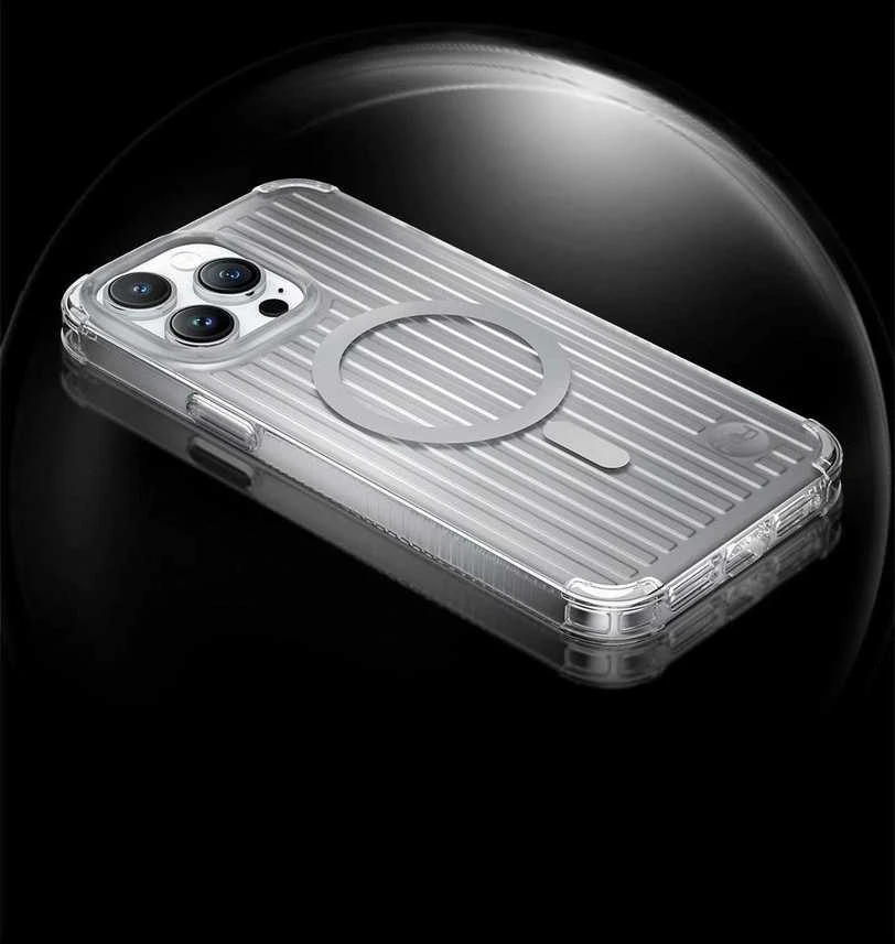 Dėklas Kingxbar PQY Go Out serijos magnetinė Apple iPhone 14 Plus MagSafe lazerinė spalva