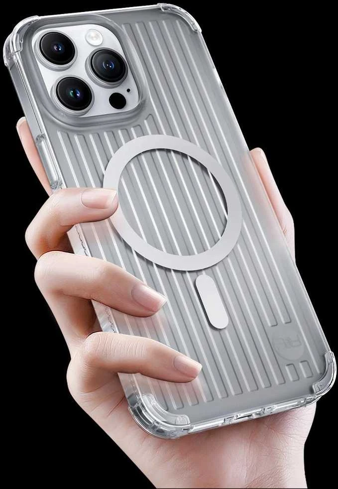 Kingxbar PQY Go Out Series magnetic Apple iPhone 14 Plus MagSafe dėklas telefonui juodos spalvos