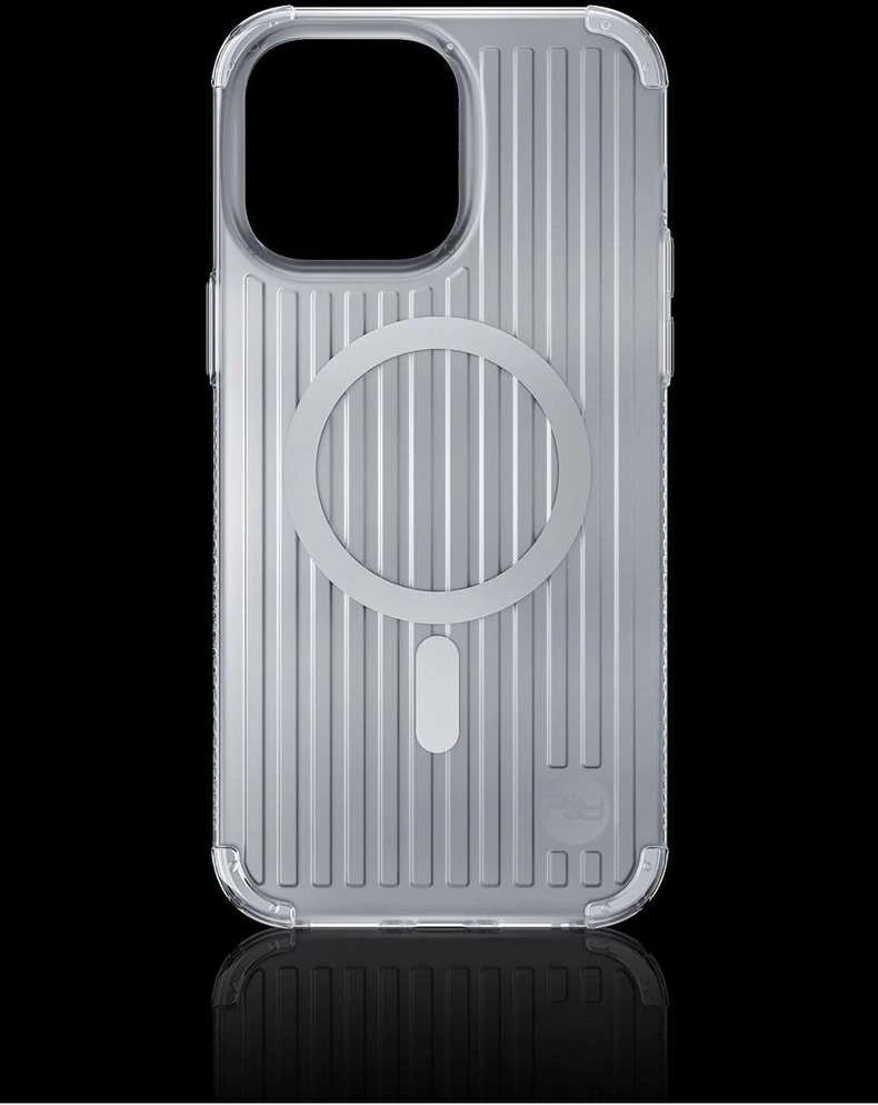 Kingxbar PQY Go Out Series magnetic Apple iPhone 14 Plus MagSafe dėklas telefonui juodos spalvos