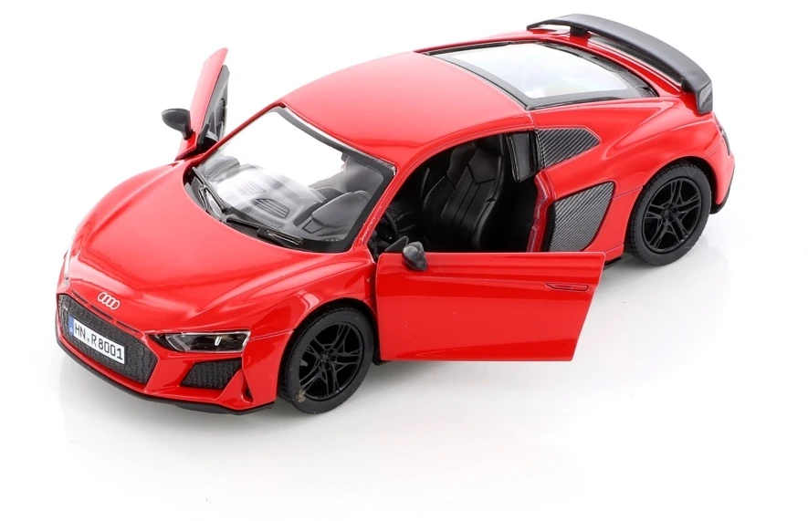 KiNSMART automobilis, 2020 Audi R8 Coupé, raudonas