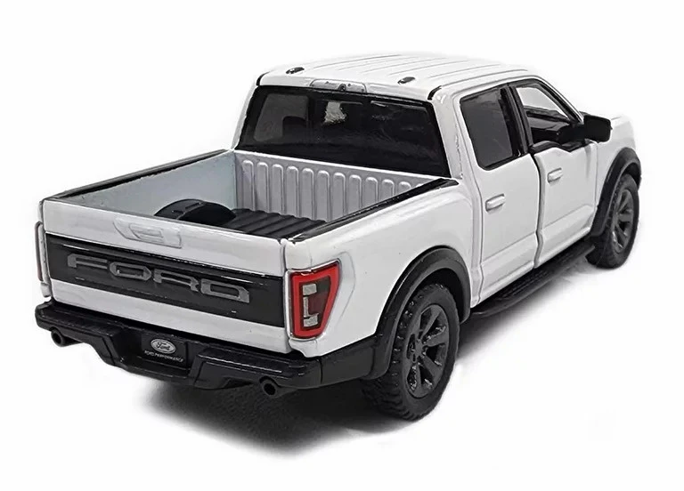 KiNSMART automobilis, 2022 Ford F-150 Raptor, baltas