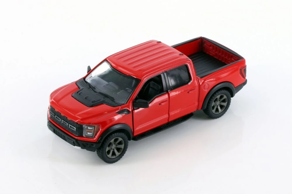 KiNSMART automobilis, 2022 Ford F-150 Raptor, raudonas