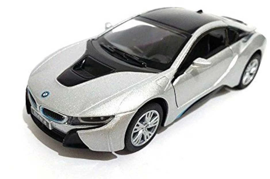 KiNSMART automobilis, BMW i8, sidabrinis