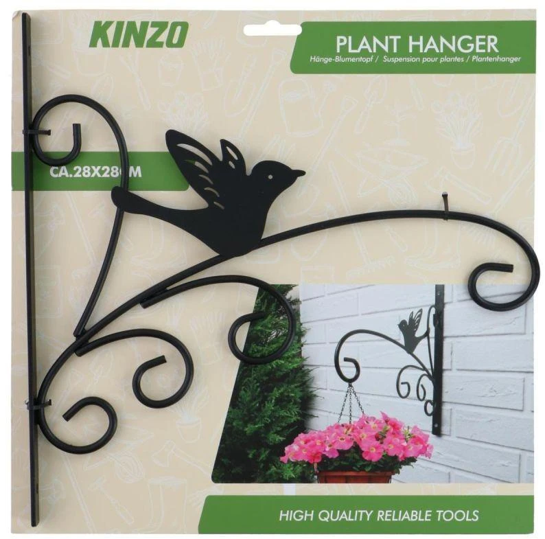 METALINIS AUGALŲ LAIKIKLIS Juodas 28X28CM KINZO – MIX 304861