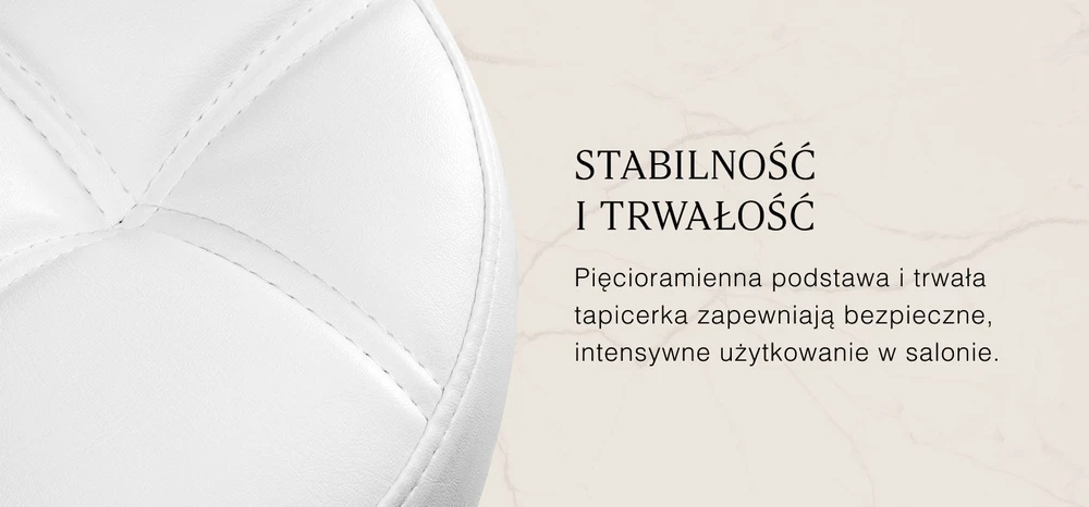 Activeshop Kosmetologinė meistro kėdutė Gabbiano D054G Gold and Baltas