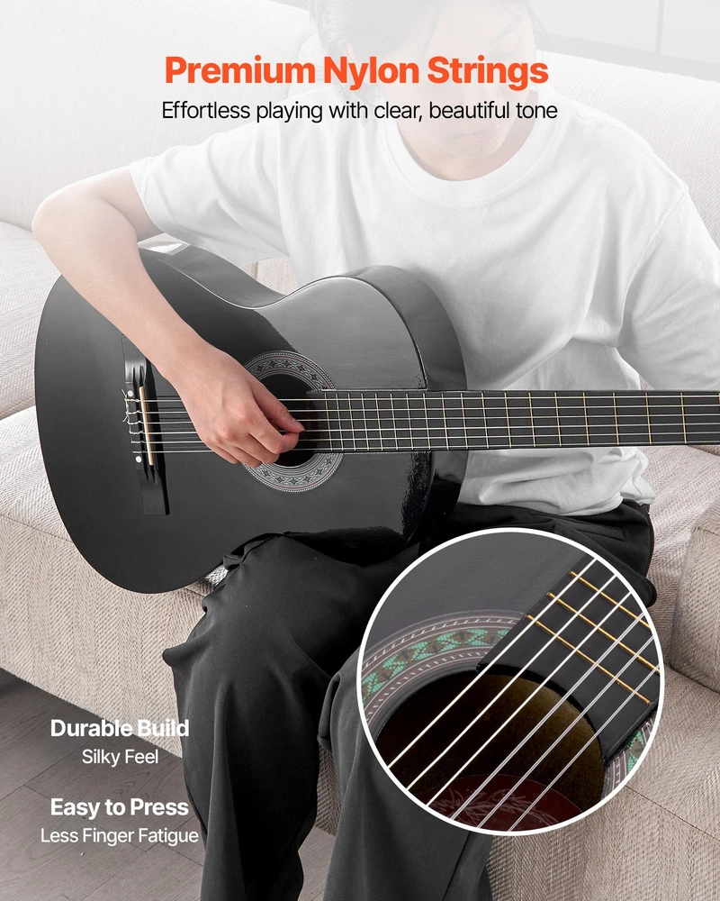 VEVOR Klasikinė gitara 780 mm su priedais jauniesiems