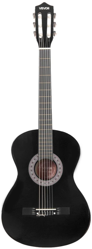 VEVOR Klasikinė gitara pradedantiesiems, juoda