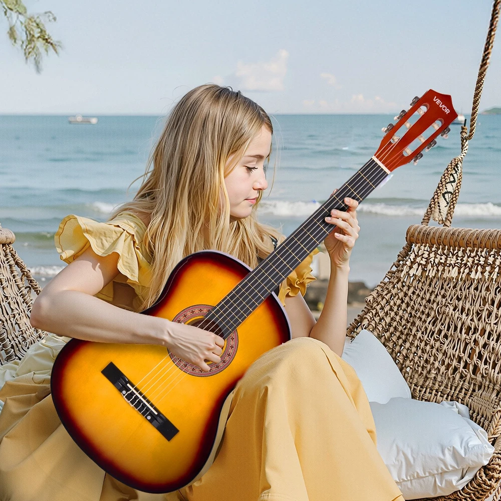 VEVOR Klasikinė gitara su priedais, saulės sprogimas