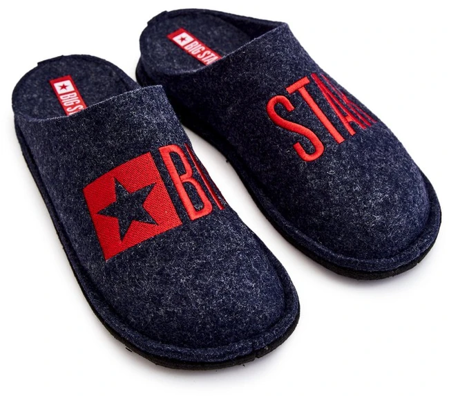 Klasikinės vyriškos šlepetės Big Star Tamsiai mėlynos