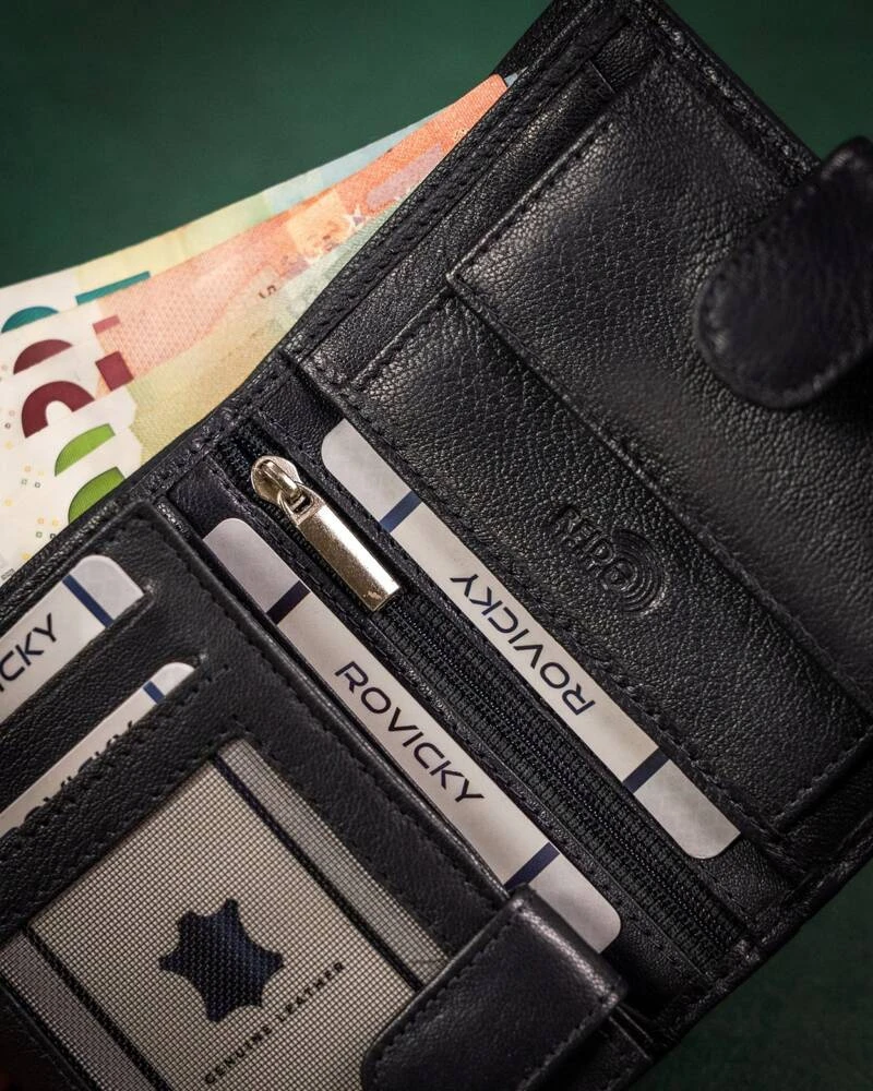 Rovicky Portfel sk&oacute;rzany R-N4L-GAT Navy+Raudona