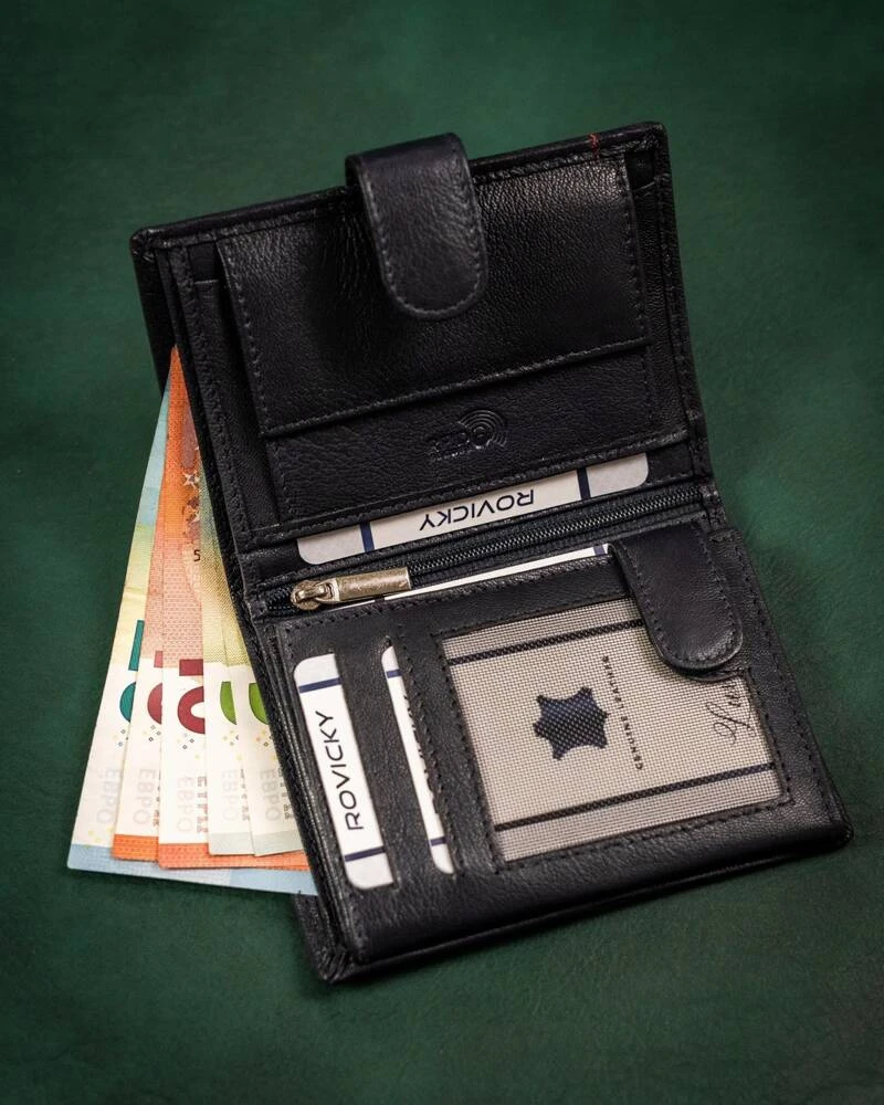 Rovicky Portfel sk&oacute;rzany R-N4L-GAT Navy+Raudona