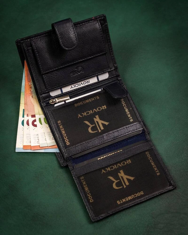 Rovicky Portfel sk&oacute;rzany R-N4L-GAT Navy+Raudona