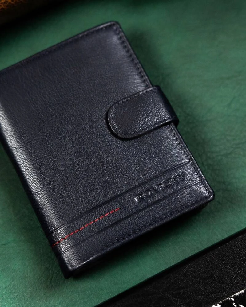 Rovicky Portfel sk&oacute;rzany R-N4L-GAT Navy+Raudona