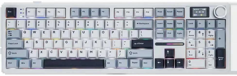 Klaviatūra Aula F108 PRO (Balta/Mėlyna)