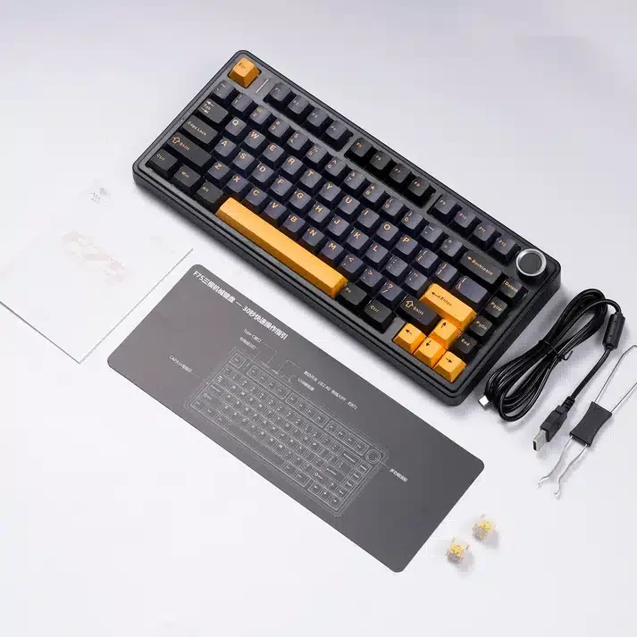 Klaviatūra Aula F75 Laidinė (Thunder Juodas)