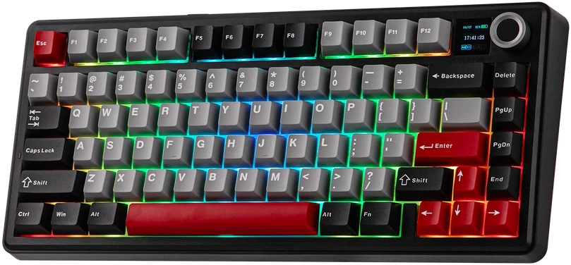 Klaviatūra Aula F75 MAX (Juoda/Raudona) - LEOBOG Reaper Switches